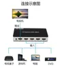 Fuente de fábrica Conmutador de Video de Alta Definición HDMI Conmutador Cuatro en Uno Uno de Salida 4-Corte 1 Soporta Resolución 4K Modelo Popular