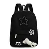 Mochila Estrela Feminina Estilo Japonês ins Veludo Grande Capacidade Estilo Universitário Mochila para Alunos do Ensino Fundamental II e Médio Nova