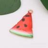 Nuevo Colgante de Gota de Aceite de Fruta de Sandía, Naranja, Pepino, Fresa, Tomate, Kiwi de Manzana, Aleación, Accesorios de Joyería