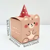 Dia das Crianças Desenho Animado Fofo Animal Coelho Temporada de Formatura Caixa de Doces Presente de Aniversário Lembrança de Bebê Caixa de Presente Caixa de Papel