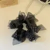 Diadema de Malla Suave de Moda con Lunares Dulces para Añadir Volumen Cuerda para Cola de Caballo Accesorio para el Cabello