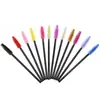 50 Peças/Pacote Escova de Nylon Descartável Mini Portátil Colorida Curvador de Cílios Escova Espiral para Sobrancelhas Pincel para Cílios Pente de Maquiagem