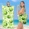 Toalla de Playa Plegable Bolsa de Almacenamiento Portátil Dos en Uno Bolso de Hombro para Viajes al Aire Libre Toalla para Vacaciones en la Costa Surf