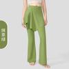 Pantalones de Yoga de Campana Falsos de Dos Piezas para Deporte, Ropa Exterior Anti-Vergüenza, Pantalones de Campana Desmontables de Una Pieza para Fitness, Entrenamiento, Running