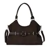 Bolsa Grande Estampa Leopardo Retrô Feminina 2026 Nova Tendência Cool Bolsa Tote para o Dia a Dia Outono Inverno Grande Capacidade Sensação Relaxada Bolsa de Ombro