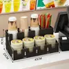 Portavasos de papel desechable, dispensador de vasos para tienda de té de leche, portavasos multifuncional para mostrador de cafetería