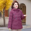 Ropa de abrigo de otoño e invierno para mujeres de mediana edad y mayores, ropa de mujer de talla grande, chaquetas acolchadas de algodón, ropa de invierno para abuelas, elegante y cálida, chaquetas acolchadas de algodón de corte holgado