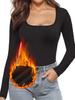 Camiseta Interior Térmica Antibacteriana de Manga Larga para Mujer, Nueva de Otoño e Invierno, Transfronteriza Europea y Americana