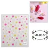 Adesivos de Relevo Estéreo 5D Adesivos Criativos de Grafite DIY Adesivos de Desenho Animado para Caderno de Estudante Adesivos Fofos de Flor e Laço
