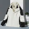Jaqueta 3 em 1 para Exterior Clássica à Prova de Vento com Capuz Resistente a Manchas Impermeável Resistente ao Desgaste Peça Essencial para Caminhada Montanhismo Ciclismo