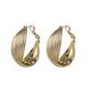 Pendientes de Aro Retorcido Estilo Europeo y Americano, Lujo Ligero, Nicho, Personalizados, Versátiles, Pendientes de Moda Adecuados para Caras Cuadradas y Redondas