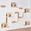 Cinta de Correr Rodante para Gatos Ropa Deportiva Resistente al Desgaste Gato Gato Grande Estructura de Escalada para Gatos Rodillo de Escalada para Gatos Muebles Sólidos de Madera para Mascotas del Hogar