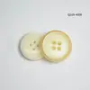Botones de Resina Imitación Fruta de Cuatro Ojos Convexos, Botones Redondos de Borde Quemado para Trajes, Suéteres y Abrigos