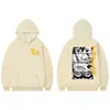 Sudaderas Gráficas de Anime Japonés Dandan Moda Vintage Sudaderas con Capucha Hombres Mujeres Alta Calidad Cubierta de Forro Polar