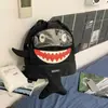 Mochila Criativa e Divertida 2026 Novo Modelo Grande Capacidade Desenho de Tubarão Casual para Viagem Unissex Mochila Moderna