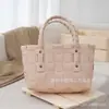 Bolso de Mano Cesta para Perro Salchicha Fresco y Sencillo Bolso Tejido a Mano Cesta de Mano para Vacaciones, Bodas y Celebraciones