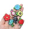 Nuevos Zuecos Florales Coloridos Accesorios DIY Desmontables Zapatos de Goma Suave de PVC Hebilla de Flor para Zapatos Accesorios Decorativos Accesorios para Zapatos