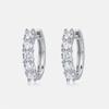 Europa e Estados Unidos transfronteiriços novo simples luz de luxo cheio de diamante moissanite brincos mulheres S925 prata incrustada cor brincos do tesouro brincos personalizados