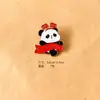 Broche de Panda Estilo Chinês Dia Nacional Insígnia de Metal Desenho Animado Acessórios de Medalha para Roupas Bolsas Fofas Presente de Dia Nacional