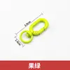 Llavero pintado color macarrón anillo de resorte de aleación hebilla de puerta figura de muñeca con cuentas hebilla de ocho colgante piezas de accesorio DIY
