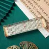 Conjunto Criativo de Papelaria Estilo Chinês: Régua Peso de Papel Criativa, Presente para Professores na Temporada de Formatura, Peso de Papel de Cristal, Ornamento de Vidro Transparente, Personalizável