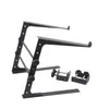 Soporte de Ordenador DJ de Escritorio Negro Soporte Elevable para Tocadiscos Soporte Multifuncional para Tarjeta de Sonido Soporte para Portátil