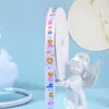 Cinta impresa para bendición de cumpleaños Huiya, Cinta de satén colorida, Cinta decorativa DIY para empaque de flores de pastel, Venta al por mayor