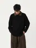 Direto do fabricante: moletom gola alta de manga comprida estilo minimalista para homens, perfeito para outono e inverno, com corte solto e casual e design versátil