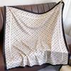Bufanda cuadrada grande de 90 cm para mujer, de seda, estilo occidental, para primavera y otoño, con decoración exterior, cuadrada, nueva moda 2024