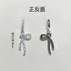 Accesorios DIY de Cristal que Conserva el Color Relleno de Oro de 14K Colgante de Lazo de Circonita Colgante Pulsera Collar Accesorios Hechos a Mano con Cuentas