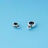 Plata S925 Accesorios DIY Hebilla Colgante Hebilla de Cuentas de Plata Hebilla Colgante Hebilla de Cordón de Tres Vías Hebilla Colgante con Anillo