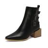 Botas de Mujer de Comercio Exterior Transfronterizo Talla Grande Botas con Hebilla de Cinturón Botas de Otoño e Invierno F222