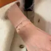 Pulsera de Burbujas con Circonitas de Moda para Mujer en Xiaohongshu - Estilo Minimalista con Perlas de Circonita para Apilar