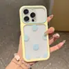 Capa de Celular Nova Estilo Dopamine Color-Blocking Bolinhas para Apple 17Pm, Alto Valor Estético para Meninas, Design com Janela Grande para 16/15/14