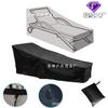 Espreguiçadeira ao ar livre impermeável Cover Mobiliário de jardim Capa de poeira 210D Oxford Pano Sun Lounger Shed Cover Cross Border