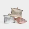 2026 Bolso de Mano de Noche Mini de Lujo Exquisito para Comercio Exterior, Bolso de Mano para Vestido, Bolso Pequeño Cuadrado de Verano, Bolso de Cadena para Fiesta