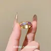 Anéis de Casamento Bidimensionais com Tema de Anime e Diamantes Cintilantes, Modernos, Requintados, de Alta Qualidade, Criativos, Versáteis