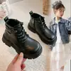 Botas Martin para Niños Estilo Británico Feidiao Niñas 2026 Otoño Invierno Nuevas Delgadas de Suela Gruesa Versión Coreana Botas para Niños