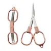 Tijeras Plegables de Acero Inoxidable, Tijeras Multifuncionales Portátiles Mini de Figura de Ocho para Gafas, Pesca y Cortar Hilo de Pesca, Especializadas para Pesca