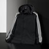 Stock Listo Chaqueta Deportiva de Montañismo para Hombre con Tres Rayas, Informal, con Capucha Desmontable, Cortavientos e Impermeable, Corte Grueso