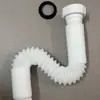 Tubo de desagüe de lavabo con tuerca de 1/2 pulgada