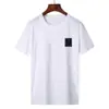 Camiseta de Verão Masculina de Manga Curta Nova Estilo Coreano Slim Fit Moda Jovem Tendência Estampada Fina Gola Redonda