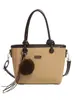 Bolso de Mano de Bloques de Color de Moda Transfronterizo Bolso Cubo 2026 Nuevo Primavera Versátil Bolso de Hombro Cruzado Bolso Tote Pequeño de Gama Alta