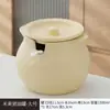 Tarro de Cerámica Resistente a Altas Temperaturas para Manteca de Cerdo Doméstica Cocina Tarro Rojo para Aceite Tapa Especial para Aceite Salpicado Tarro de Almacenamiento para Chile