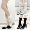 Calcetines de Encaje con Lazo Lolita Blancos Encaje Puro Calcetines Cortos Calados Mary Jane Jk Japoneses Calcetines de Media Caña Mujer