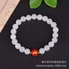 Pulsera de Jade de Seda Dorada de Xinjiang con Múltiples Gemas para Hombres y Mujeres, Pulsera de Jade con Perlas Redondas Blancas, Abalorios de Moda para DIY, Transmisión en Vivo, En Stock