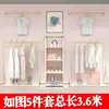 Arara de Exposição para Loja de Roupas Luxo Simples Dourada Cabideiro de Casaco Exibição de Roupas Cabide Loja de Roupas Femininas Combinação de Cabideiros