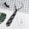 Camisa de Uniforme Estilo Japonês Preguiçoso Gola jk Gravata Pequena Feminina Estilo Preppy Listra Estudante Masculino ins Tendência Estilo Curto Grátis