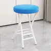 Silla Plegable para Uso Doméstico con Respaldo Suave, Silla de Escritorio Simple, Taburete Plegable para Dormitorio, Taburete Pequeño para Balcón, Taburete Redondo Portátil
