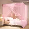 Mosquitero para Habitación de Casa Estilo Palacio Encriptado de Pie Puerta Única Anti-Mosquitos Cama Grande de 1.8m Cama de 1.5m Cama de 1.2m Dormitorio Estudiantil